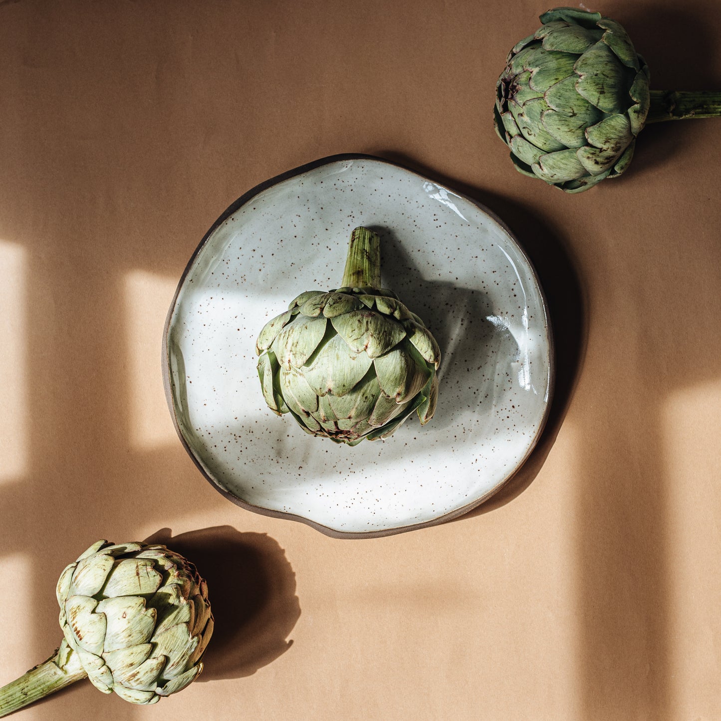 Forest series, "Morning dew" coaster plate , Unique, one of a kind