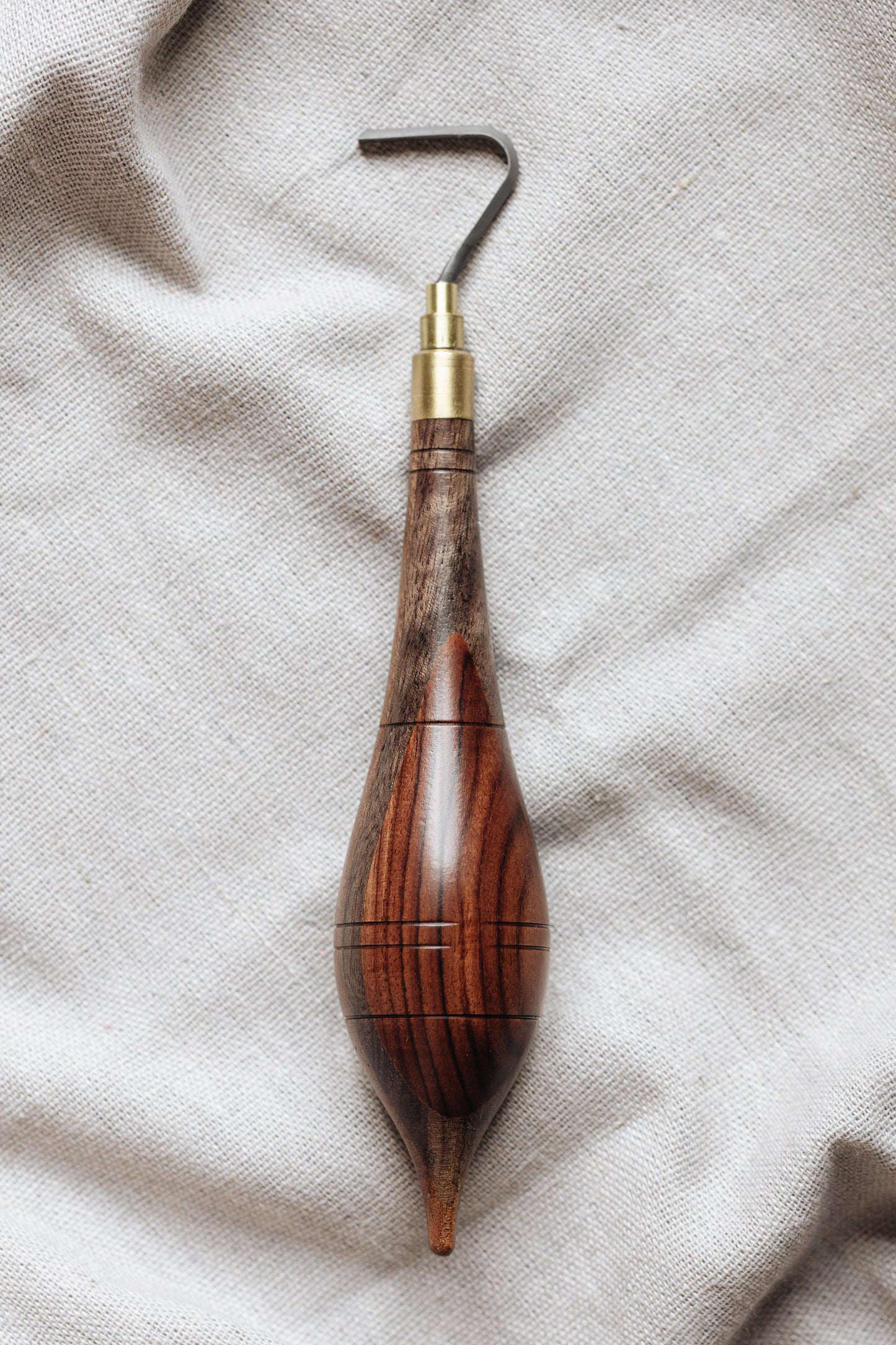 Set of 4 Handmade tungsten carbide trimming tools with Rosewood/Walnut handles