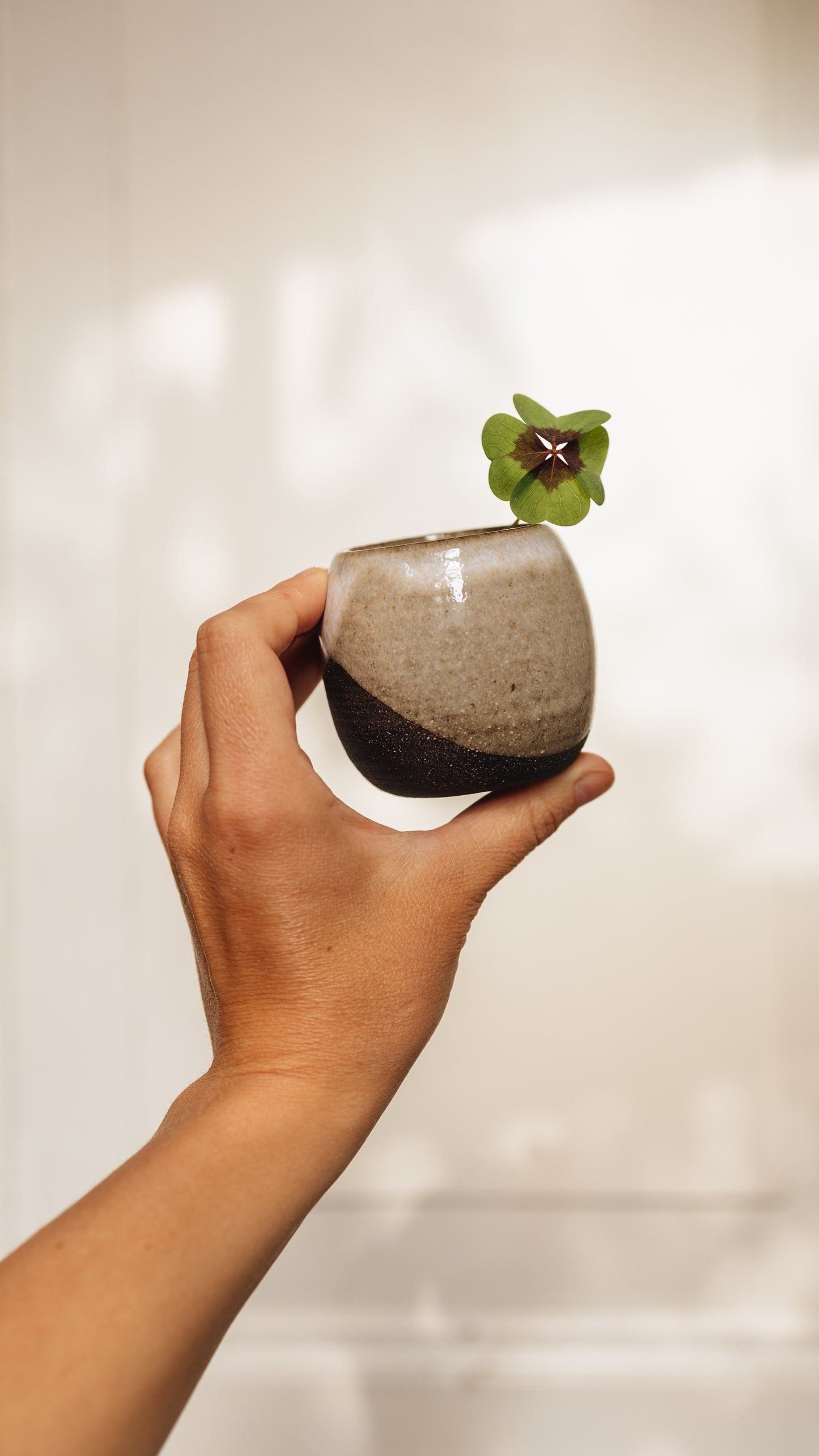 Keikai espresso cup with no handle, Merenok ceramics