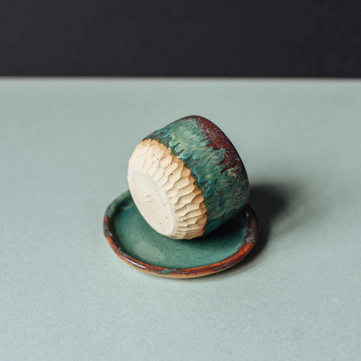 Series "Botany" Crassula espresso cup with no handle