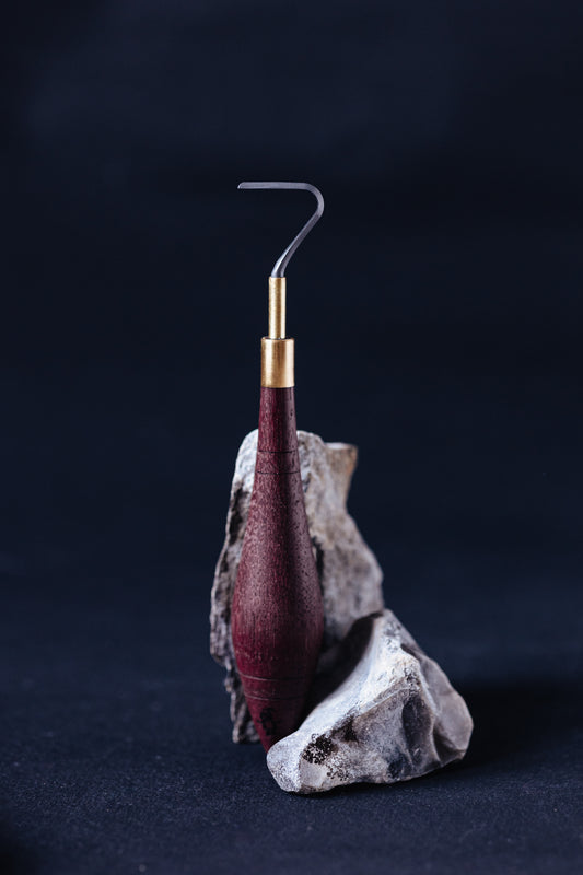 Tungsten carbide trimming tool - large hook shape