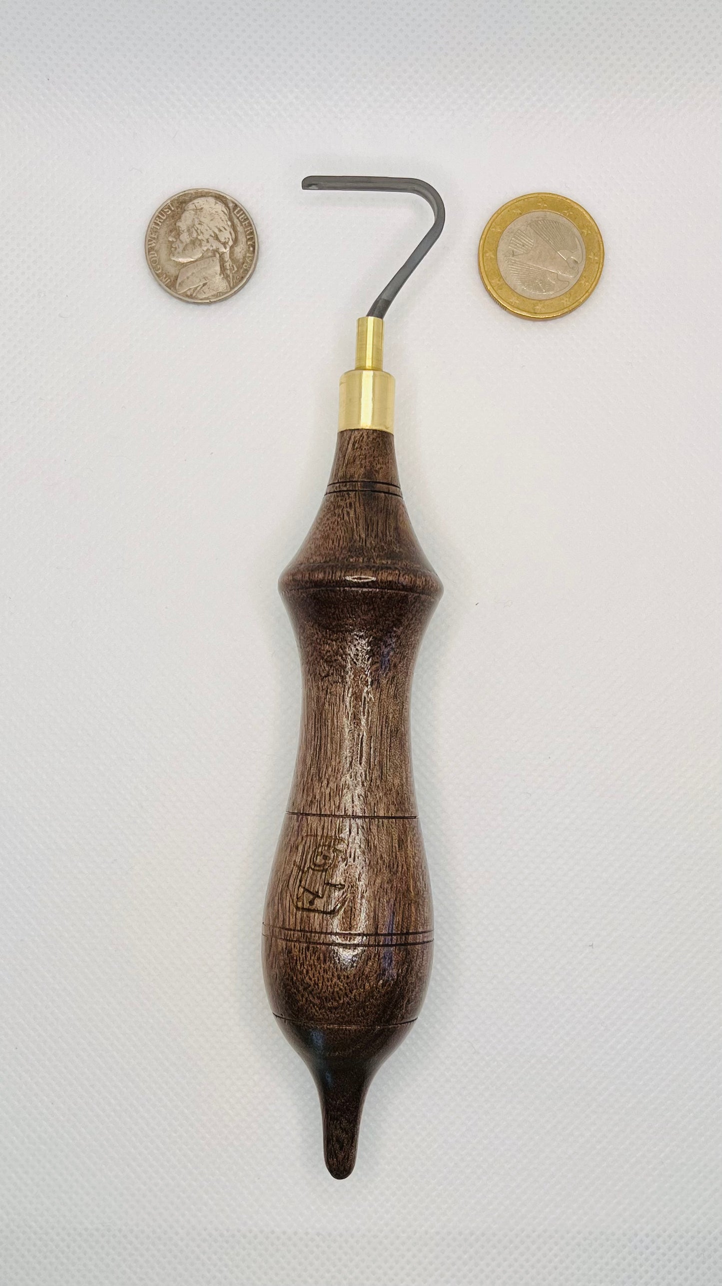 Tungsten carbide trimming tool - large hook shape