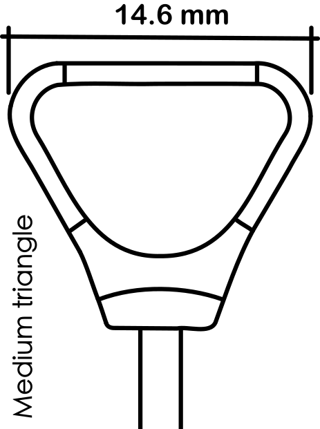 Tungsten carbide trimming tool - medium triangle shape