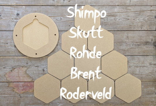 Pottery bat system with 10 inserts for Shimpo / Brent / Skutt / Roderveld / Rohde - 30cm / 12"