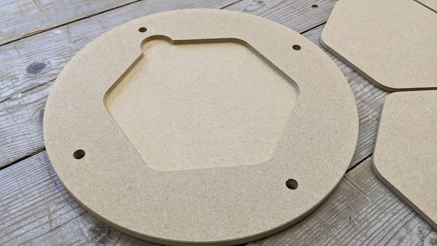 Pottery bat system with 10 inserts for Shimpo / Brent / Skutt / Roderveld / Rohde - 30cm / 12"