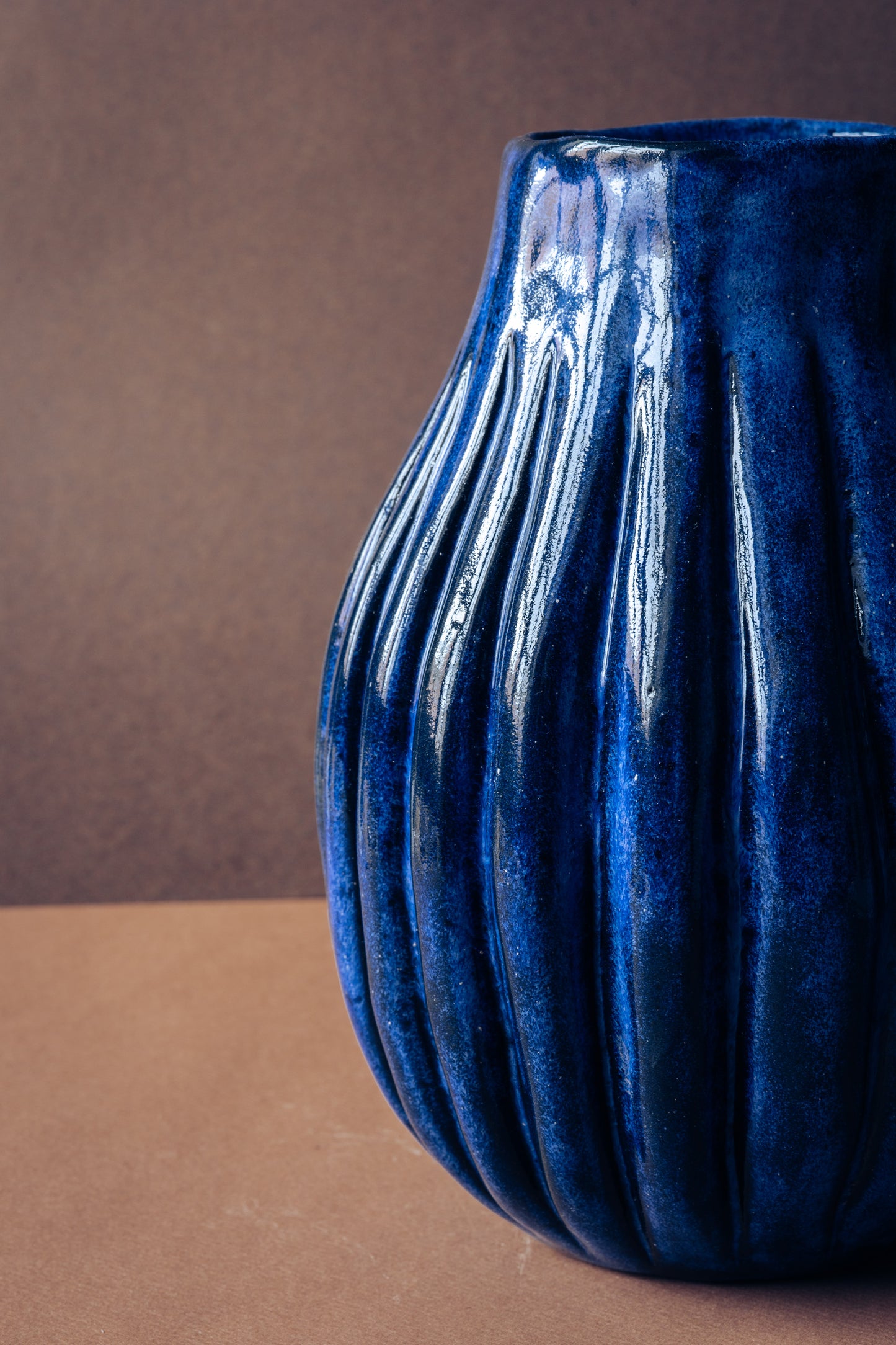 Ultramarine vase, Unique, one of a kind
