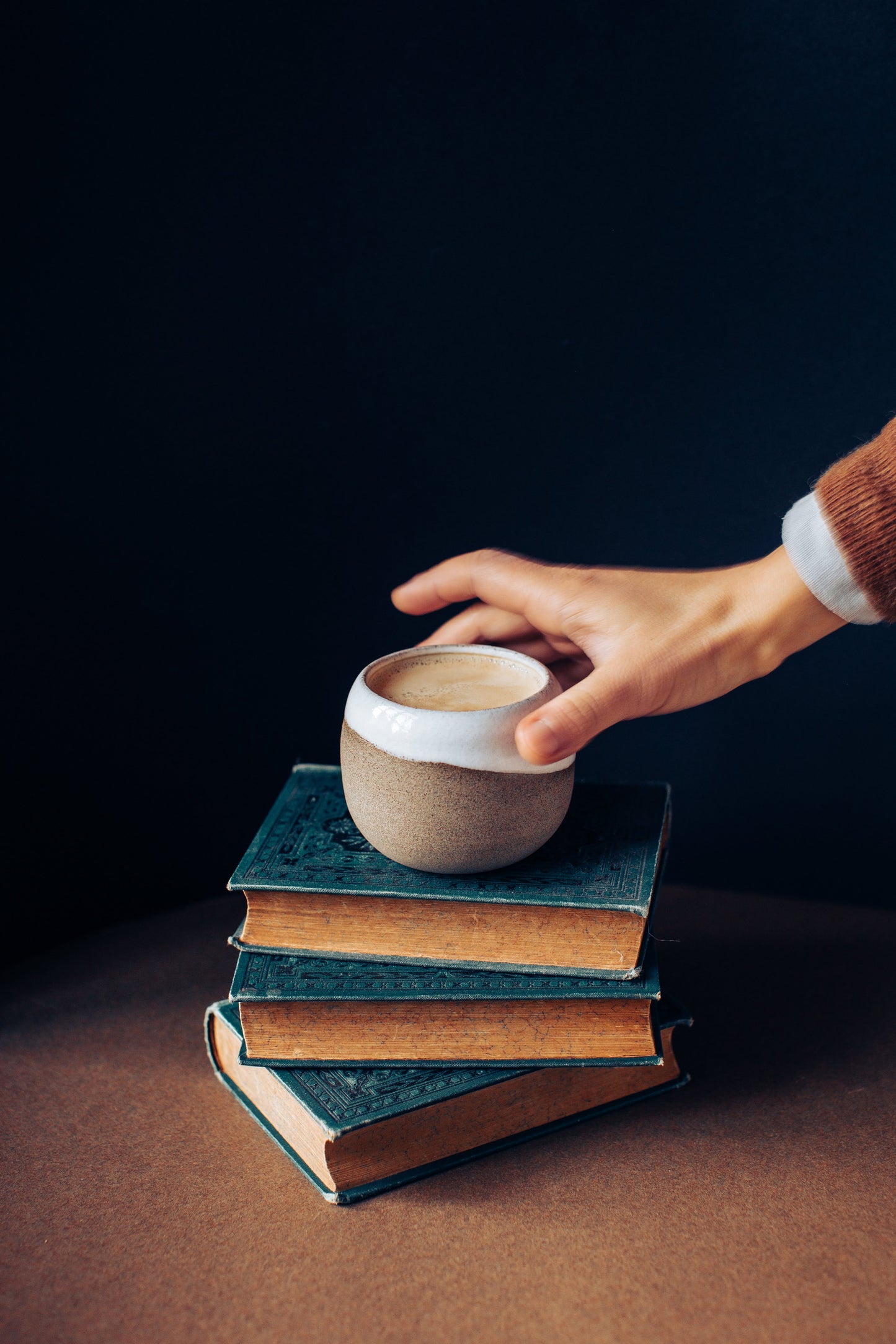 Ishi coffee cup with no handle, Merenok ceramics