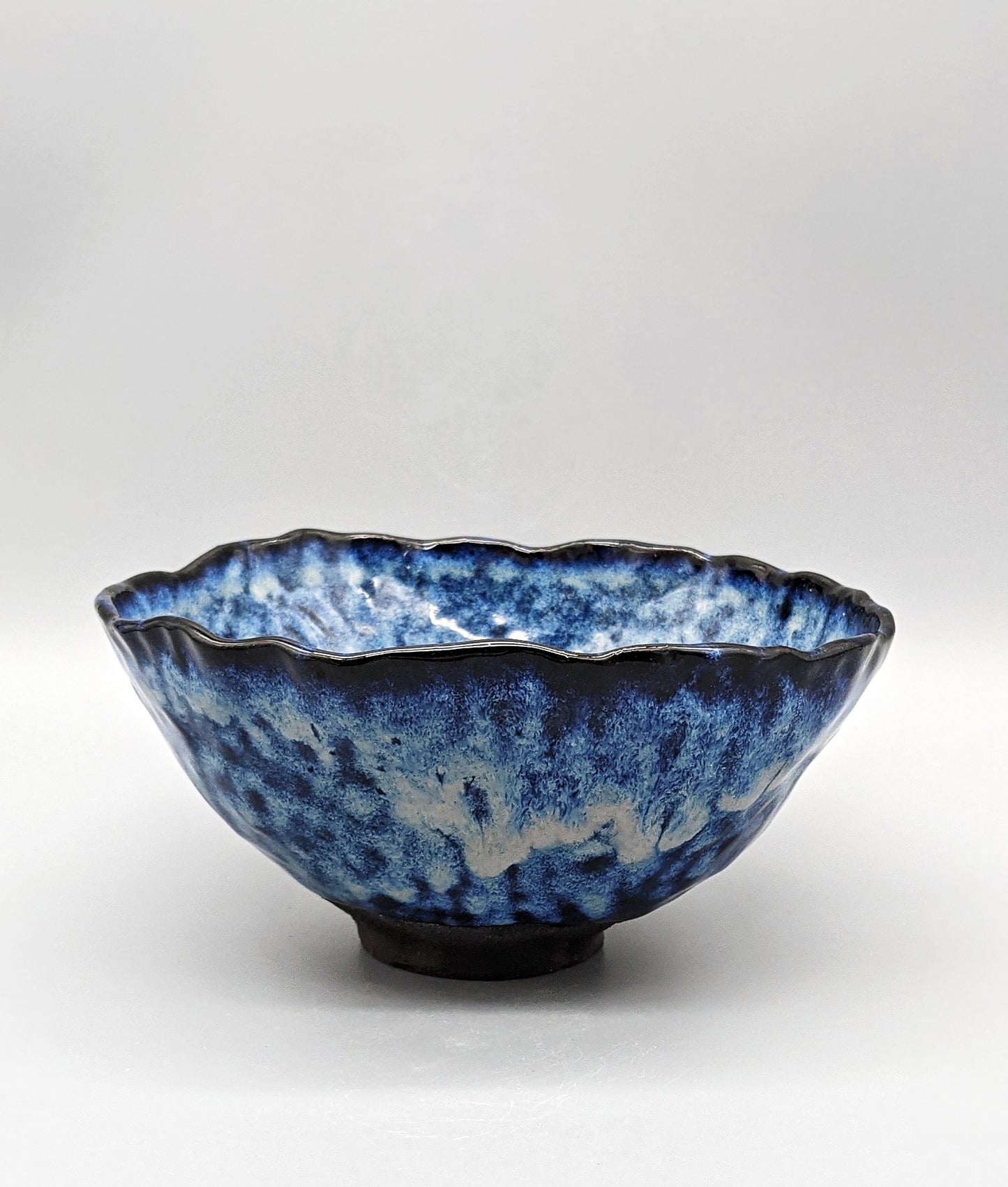 Northern lights variegated blue bowl