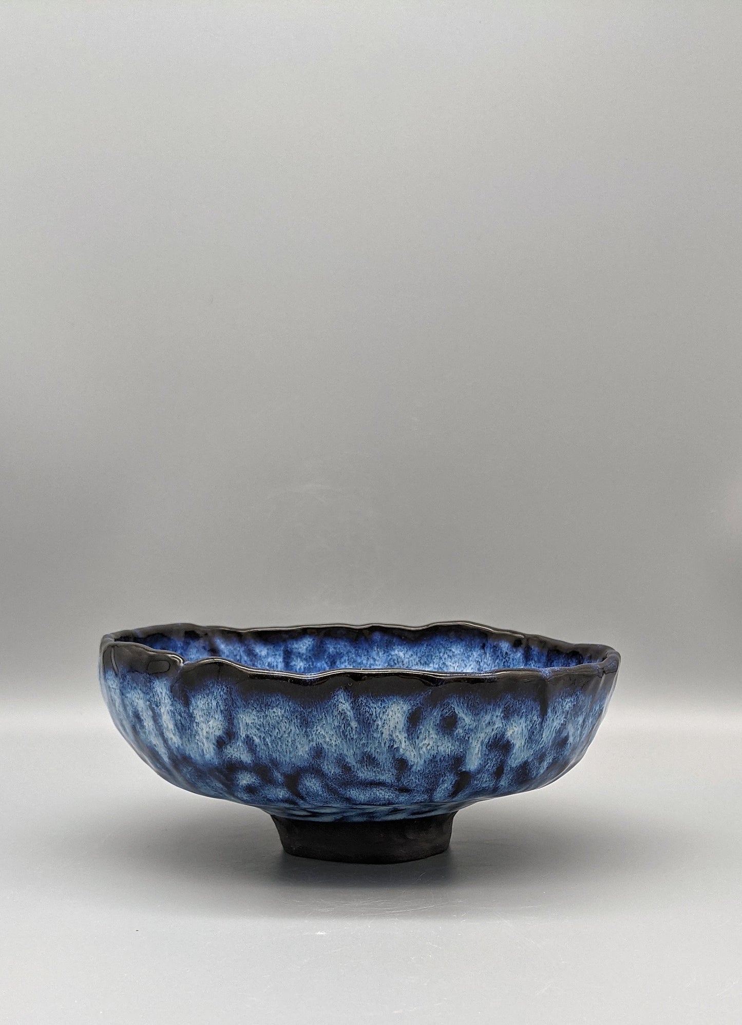 Northern lights variegated blue bowl