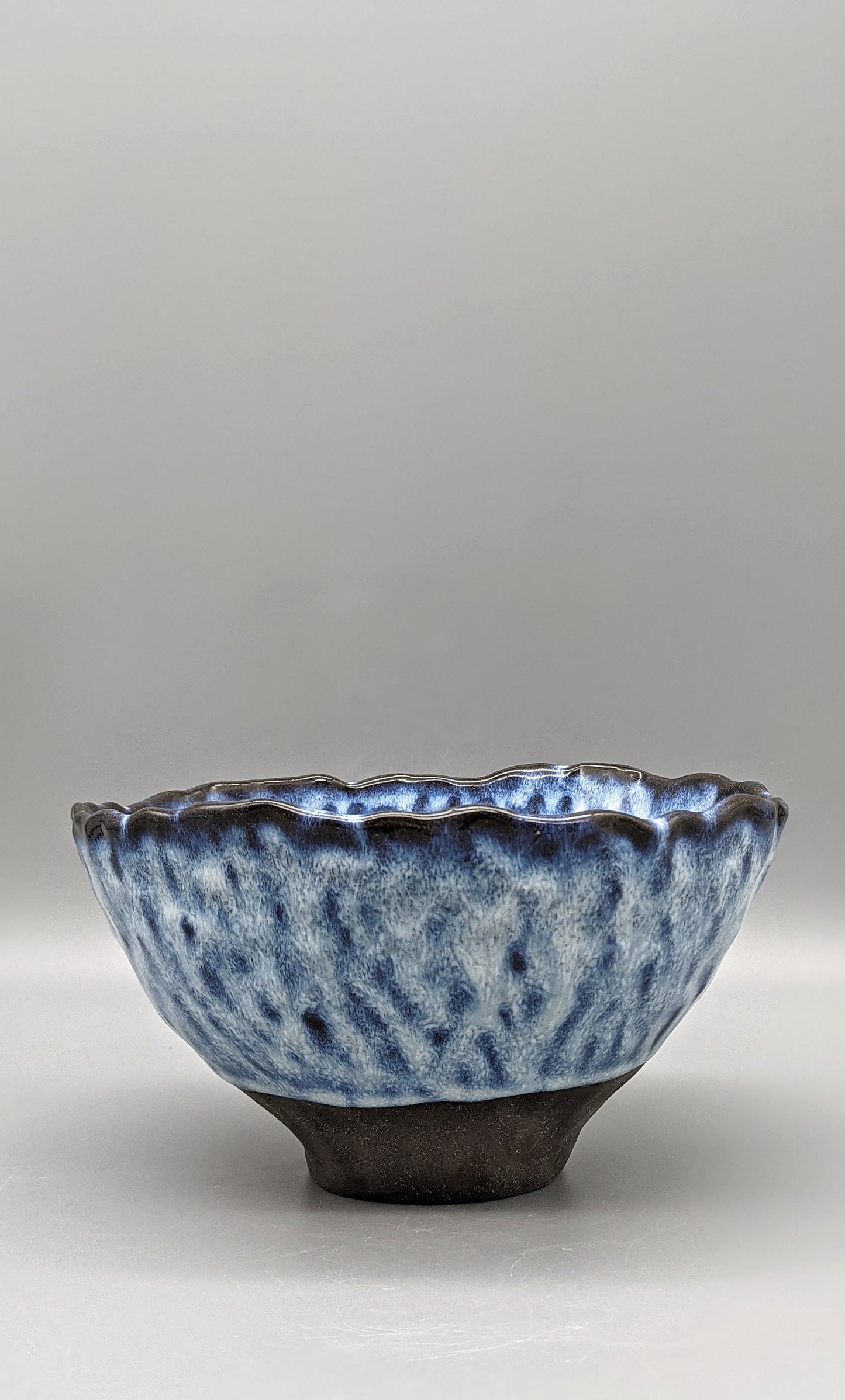 Northern lights variegated blue bowl