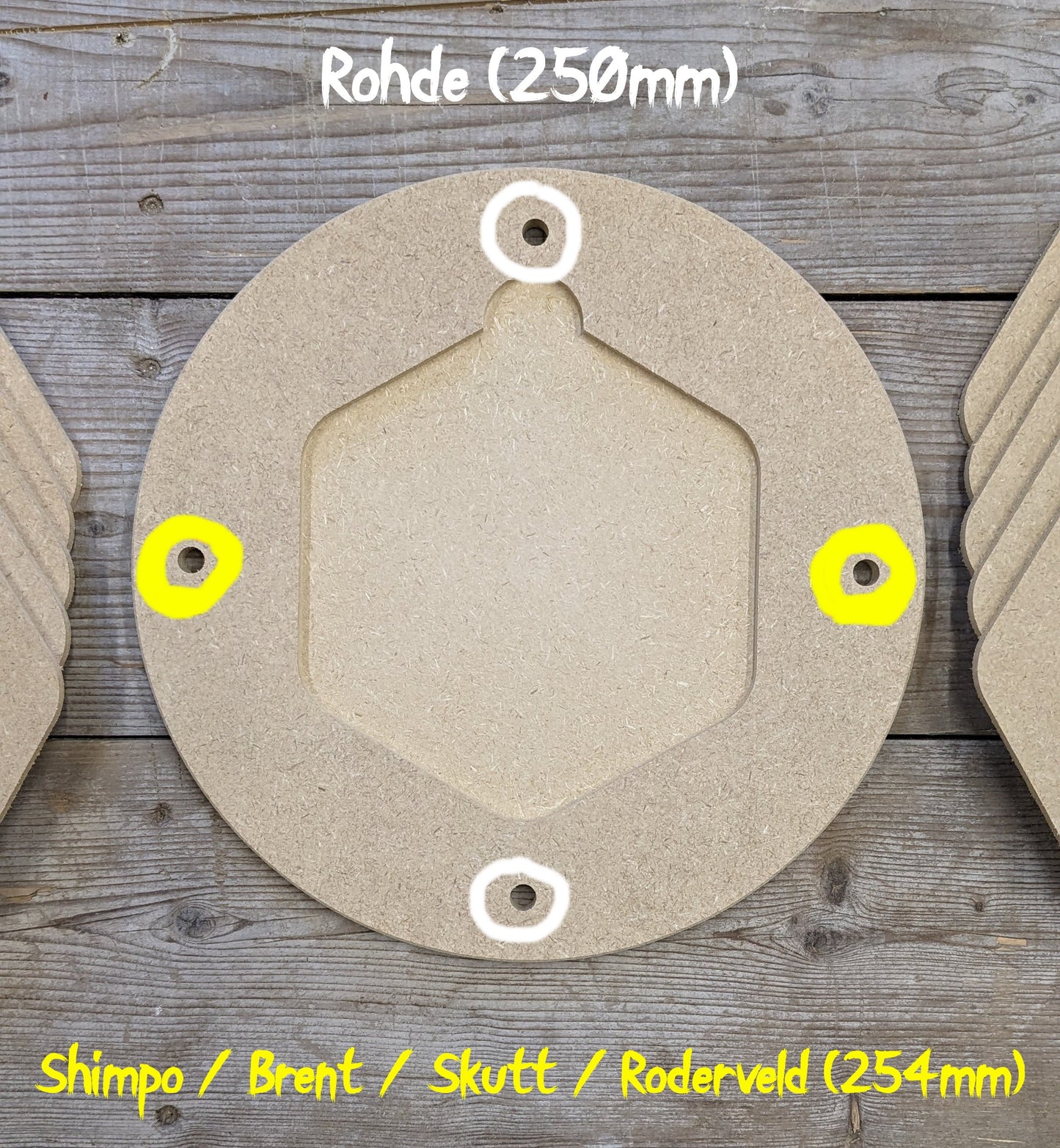 Pottery bat system with 10 inserts for Shimpo / Brent / Skutt / Roderveld / Rohde - 30cm / 12"