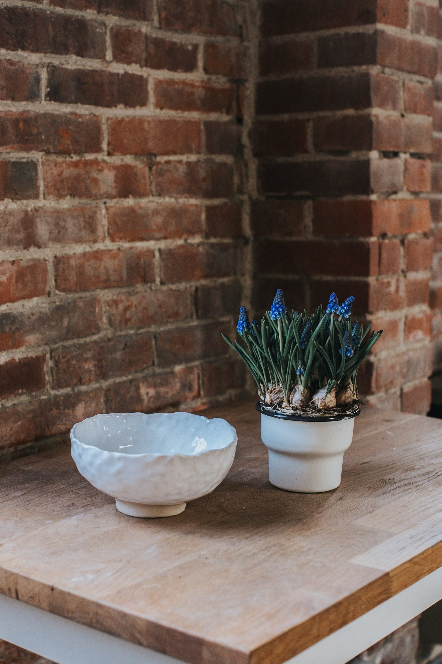 White bowl, handmade