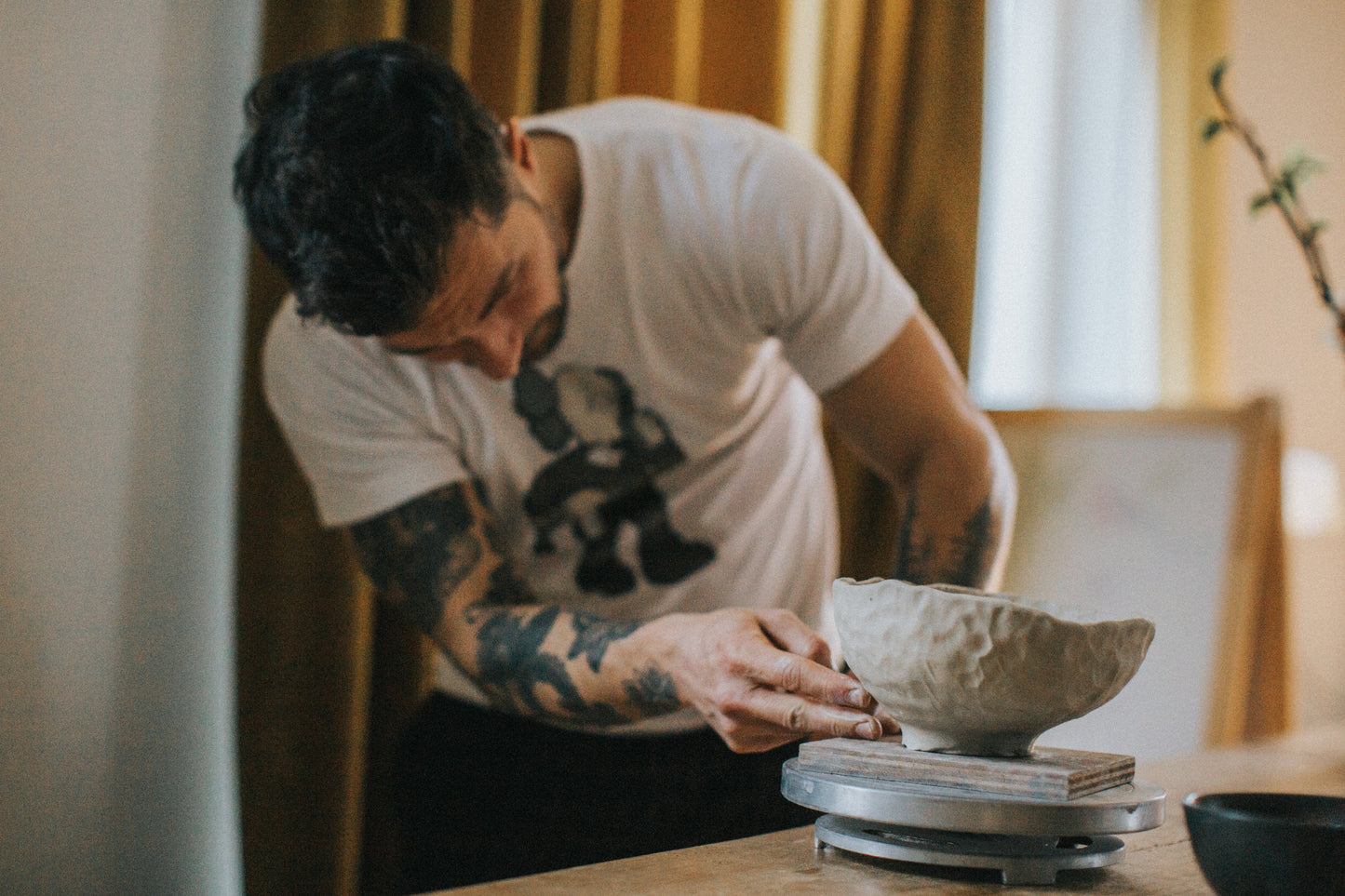 White bowl, handmade