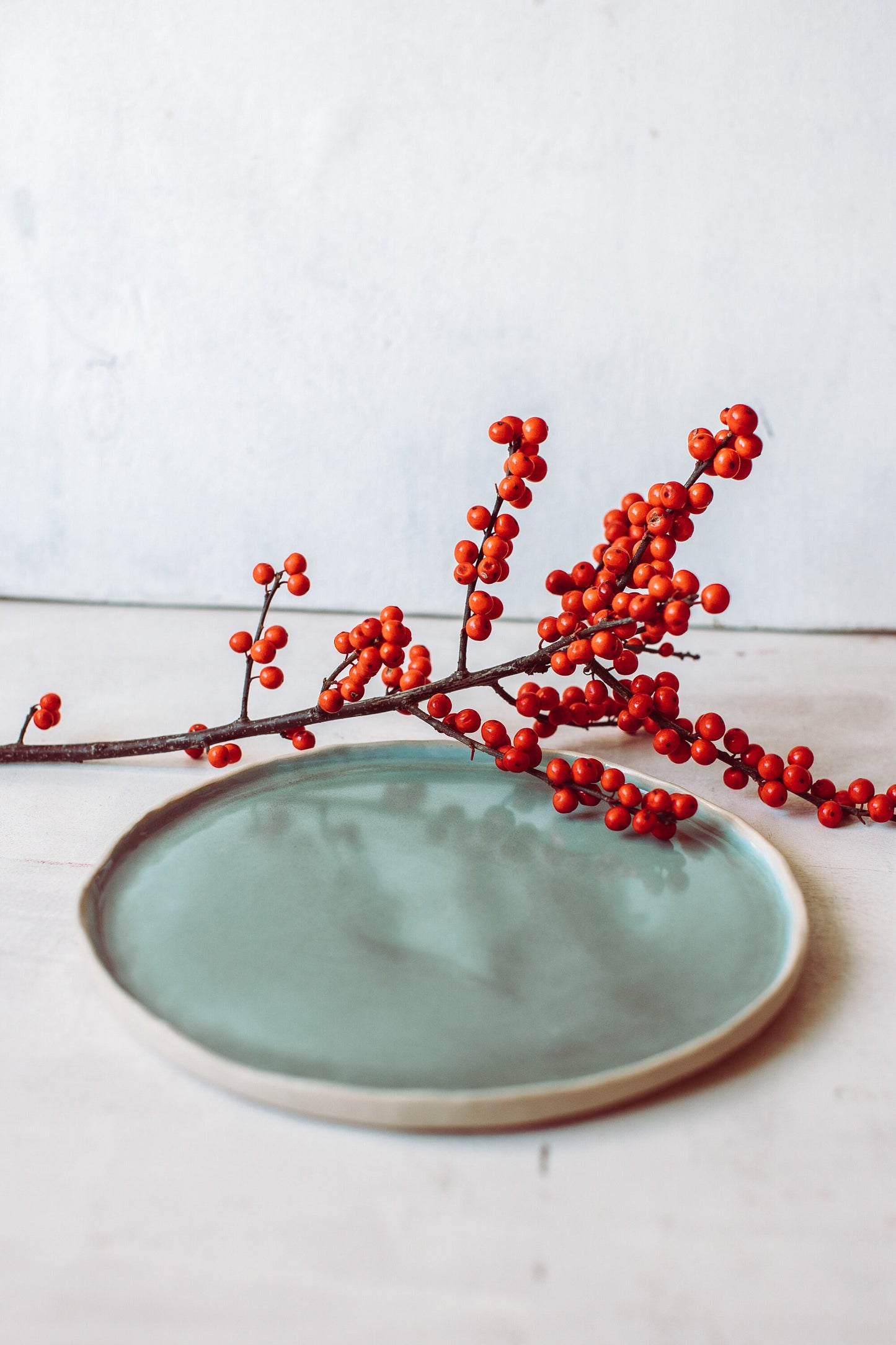 Sea green plate 23 cm