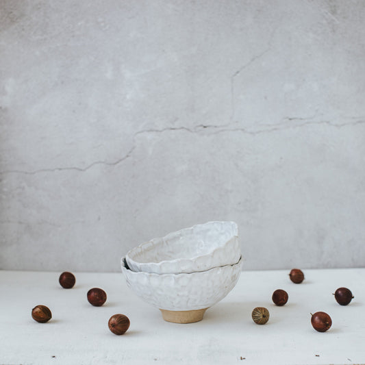 White bowl, handmade
