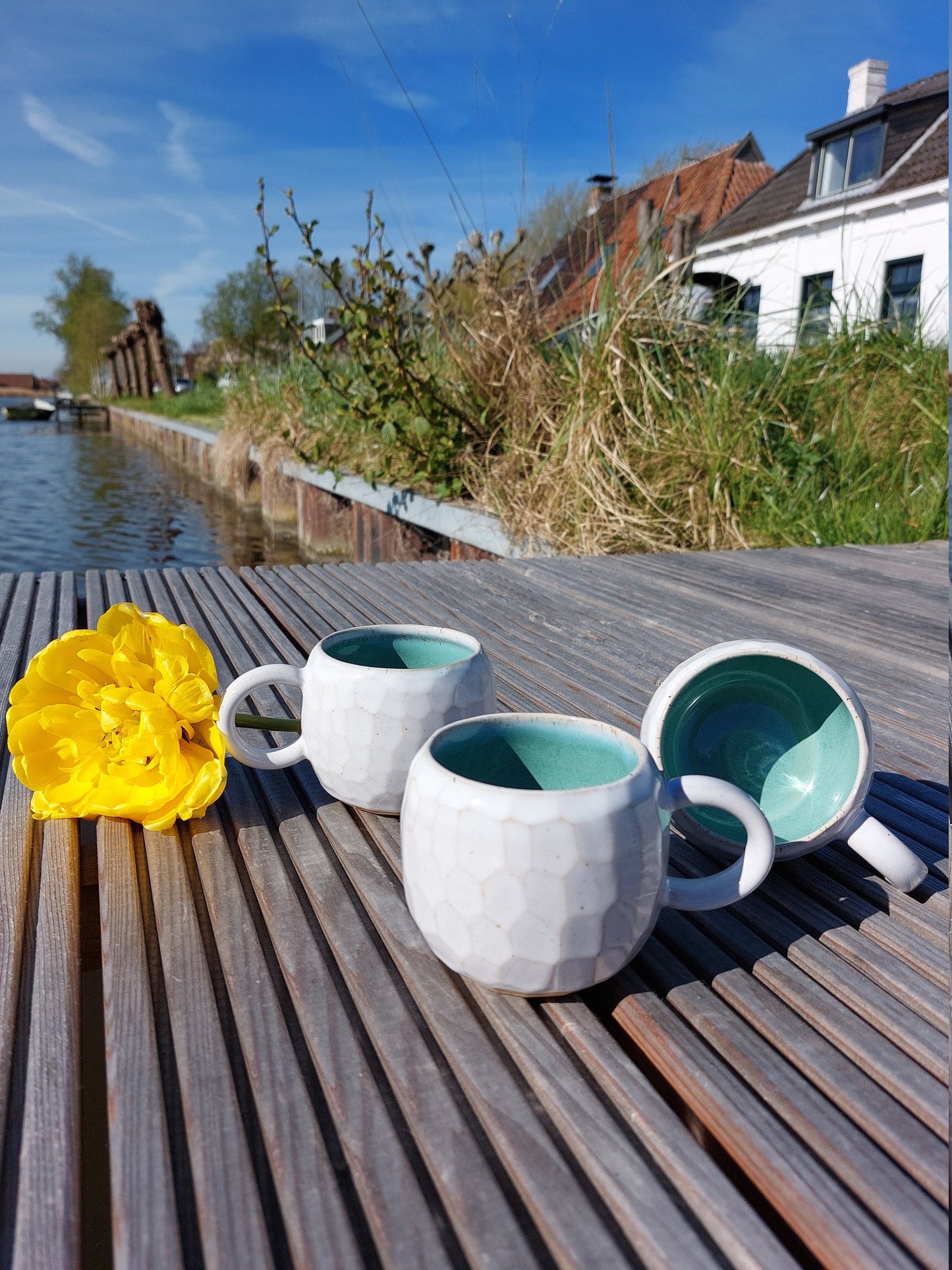 dragon egg cup, green inside