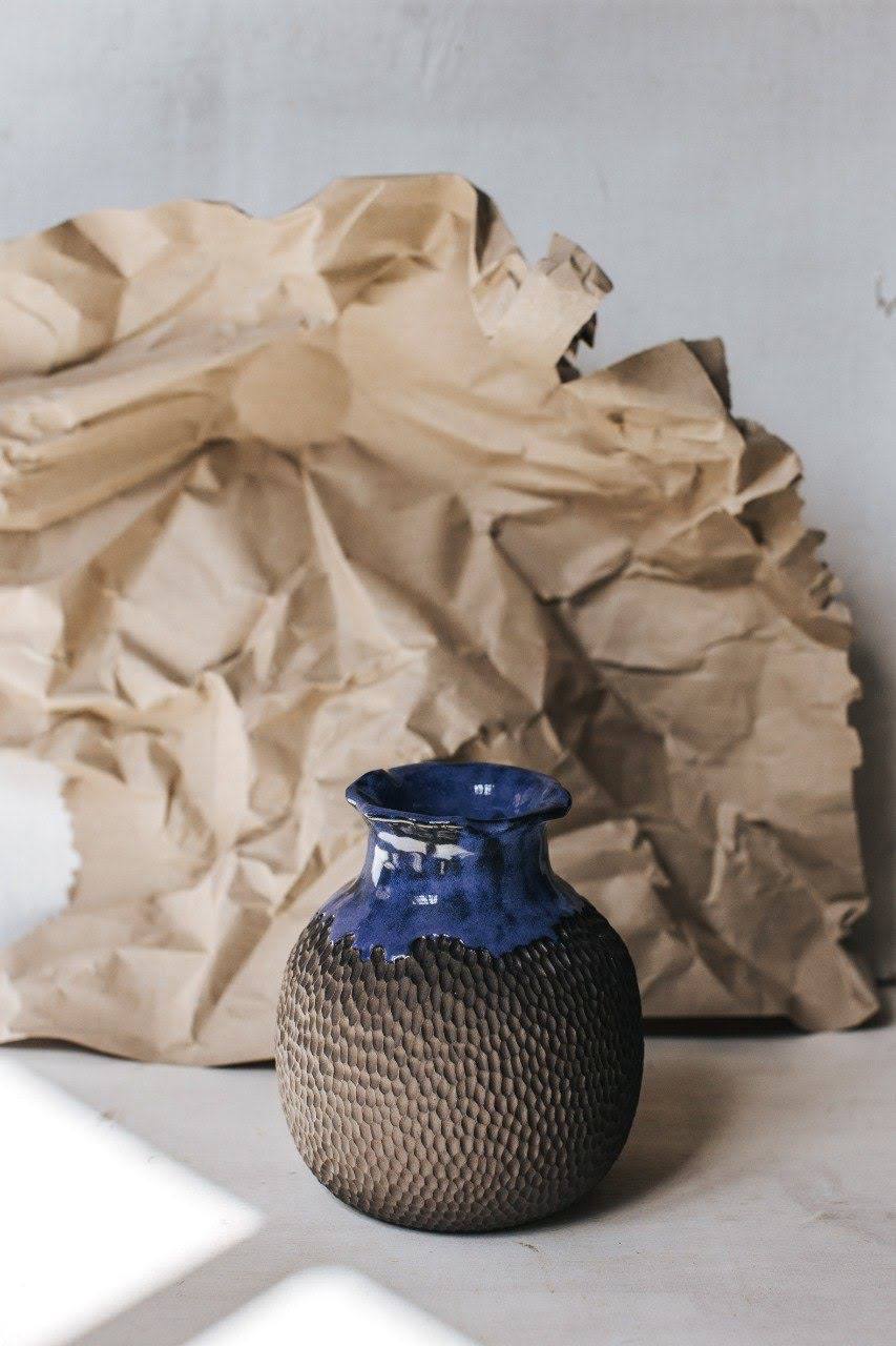 Chaouen vase - Unique, one of a kind