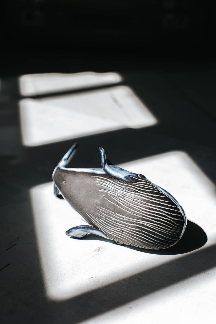 Blue whale, hand made