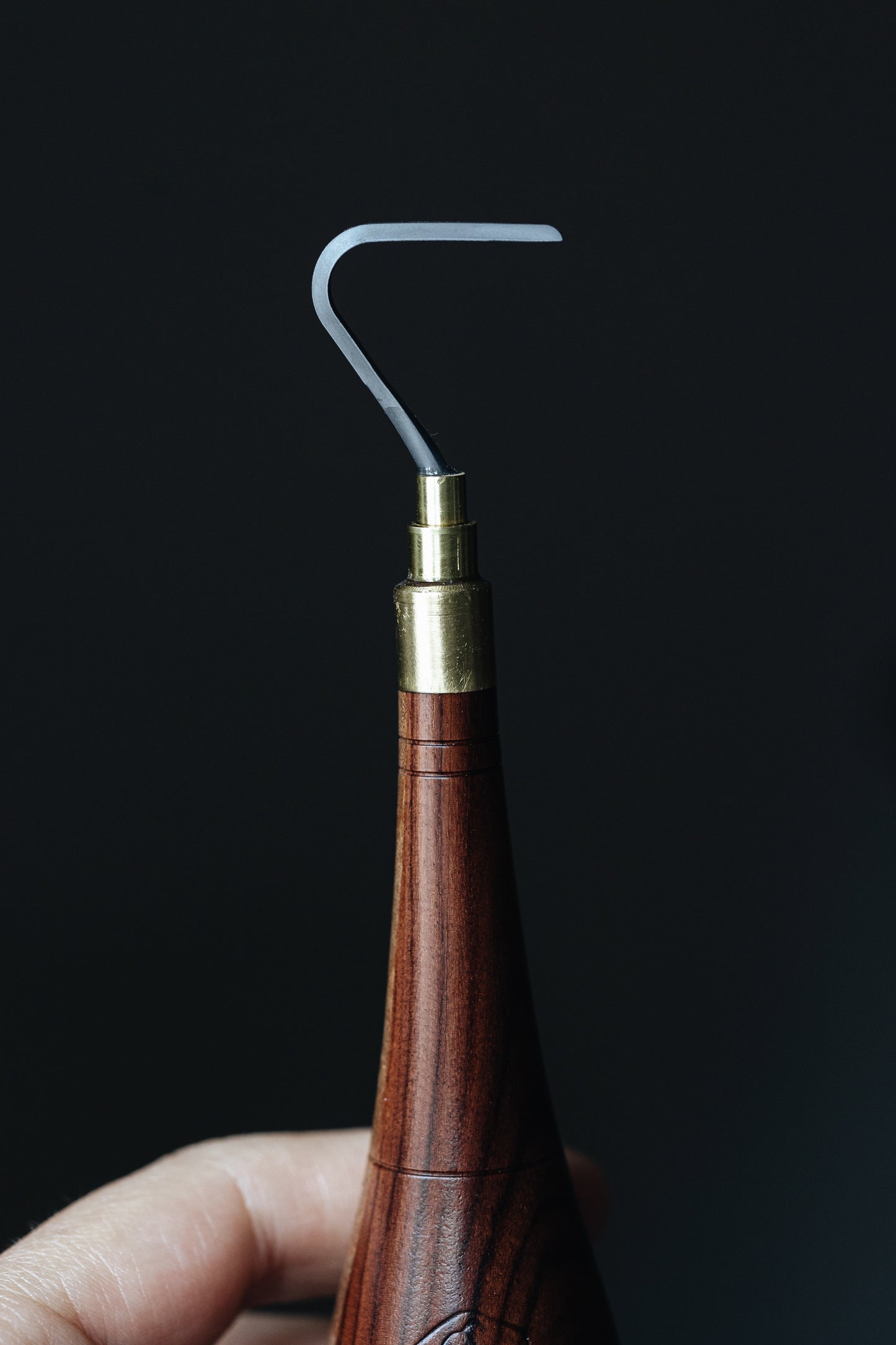 Set of 4 Handmade tungsten carbide trimming tools with Rosewood/Walnut handles