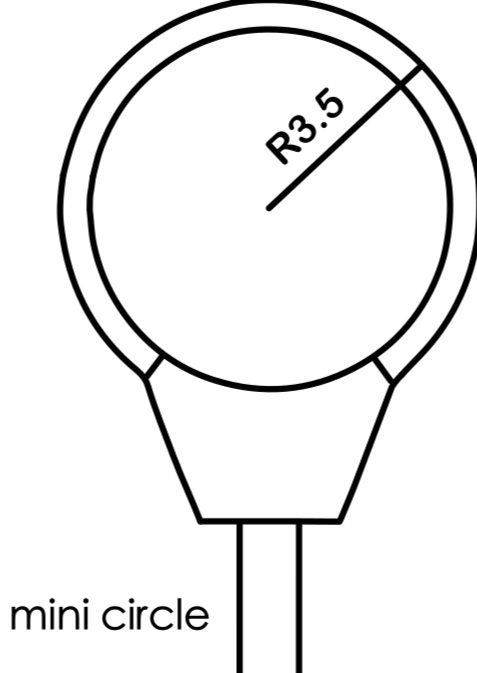 Tungsten carbide trimming tool - Mini circle