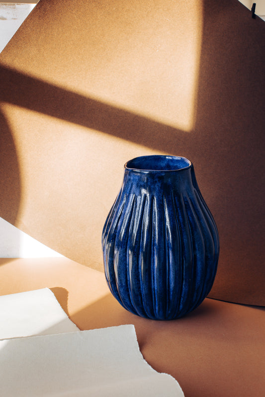 Ultramarine vase, Unique, one of a kind