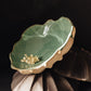 Argonauta green glaze bowl /  Merenok ceramics, handmade