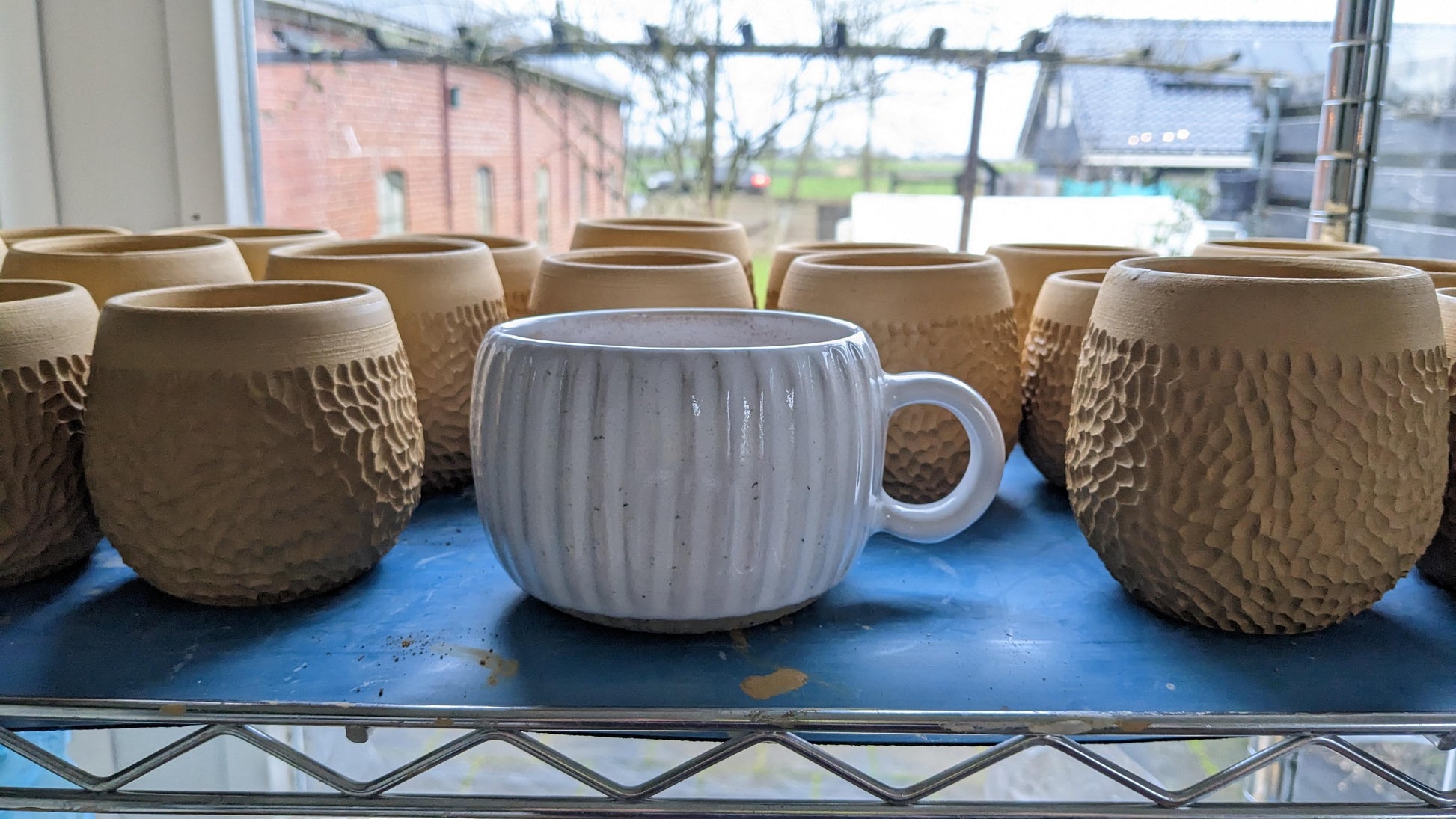 Set of 17 mug handle forms / molds - templates – Merenok ceramics