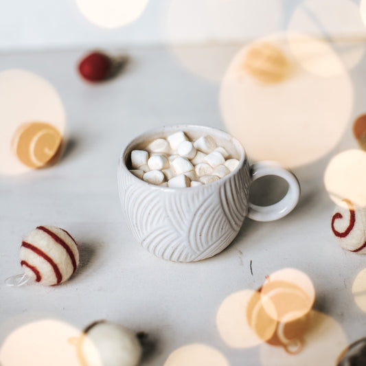 Glossy textured cup